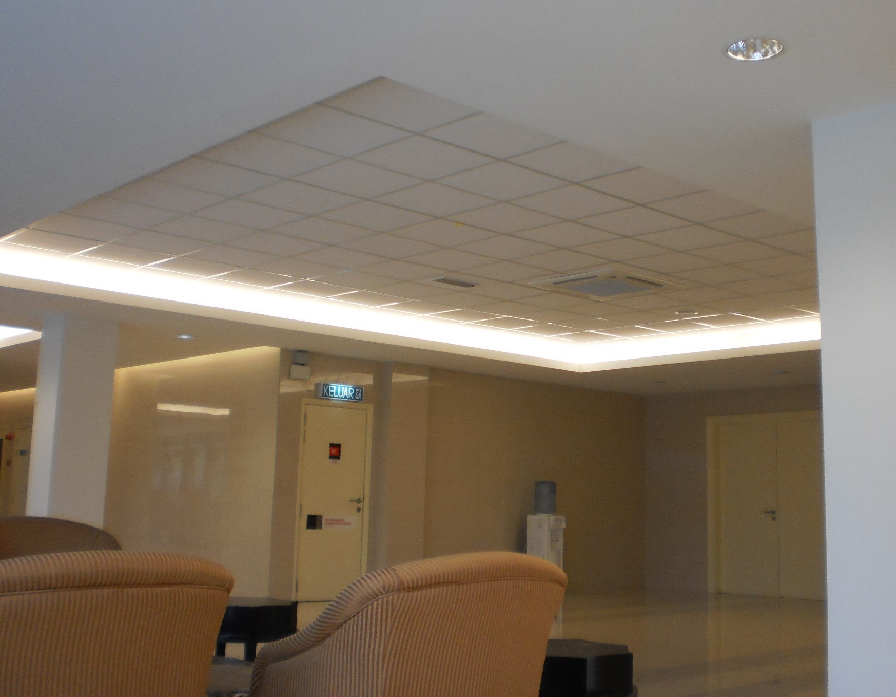 Acoustic ceiling panels installation Parlimen Building Kuala Lumpur